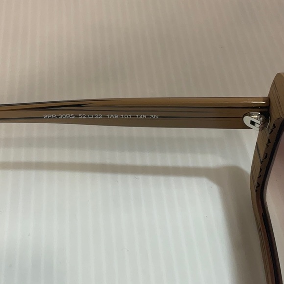 Prada woman’s sunglasses spr 30RS wood frame brown lenses - Picture 5 of 8